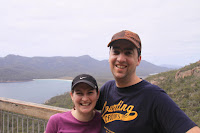Kristy and Gerrod at Wineglass bay