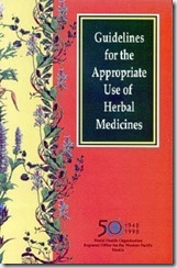Guidelines for the Appropriate Use of Herbal Medicines