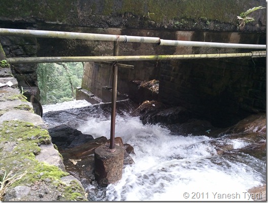 041. The water of Cheyappara waterfall makes its way below the bridge at NH49 041. The water of Cheyappara waterfall makes its way below the bridge at NH49