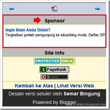 Contoh Pemasangan Iklan Pada Blog Mobile Contoh Pemasangan Iklan Pada Blog Mobile