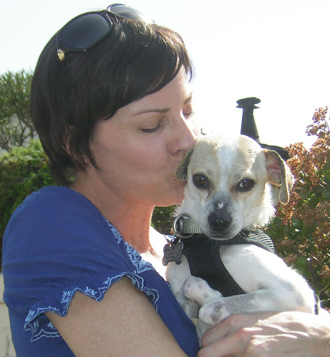 Phoebe and her rescuer Julia Pennington (A Dog's Life Rescue) take a moment to hug and say thanks before Phoebe starts her new life with a wonderful adoptive family. Phoebe and her rescuer Julia Pennington (A Dog's Life Rescue) take a moment to hug and say thanks before Phoebe starts her new life with a wonderful adoptive family.