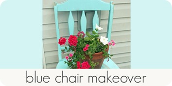 blue chair makeover