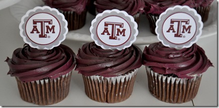 TEXAS A&M CUPCAKE TOPPERS