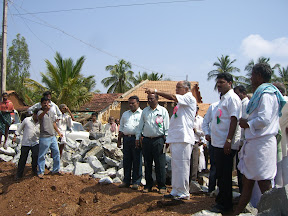 ಕಾಮಗಾರಿಯ ಪರಿಶೀಲನೆ