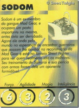 Sodom 2 - Card Street Fighter Zero 2