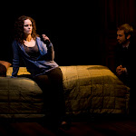 Mimesphobia, by Carlos Murillo, directed by Margot Bordelon. February 28 - April 4, 2010. (l to r) Cyd Blakewell, Brian Golden. Photo Credit: Amanda Clifford.