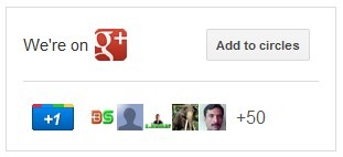 Google plus page big badge