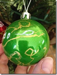 decorating baubles