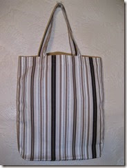 Bag Brown Striped Cotton Lined