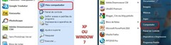 menu iniciar xp e wimdows 7 computador menu iniciar xp e wimdows 7 computador