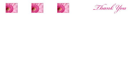 Pale Pink Gerbera 8 Thank You Note