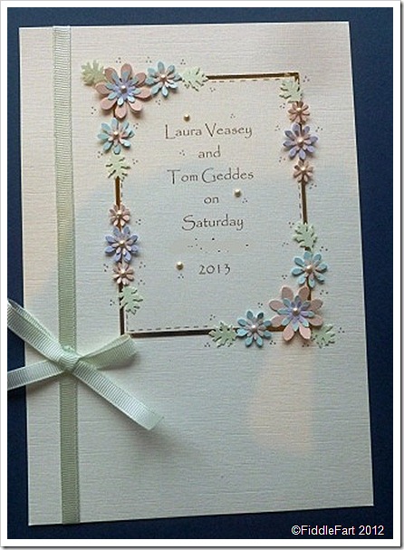 Punched Flower Wedding Invite Punched Flower Wedding Invite