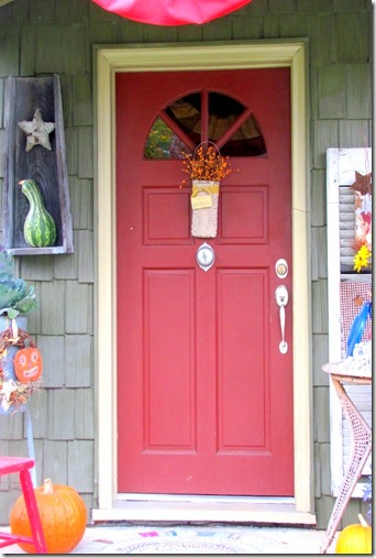 Red Autumn Door