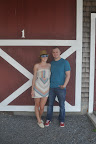 How perfect are the classic red doors for wedding portraits?
