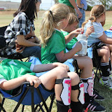 Pressly's first soccer game!