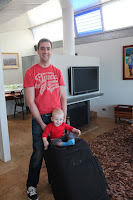 Putting away the luggage