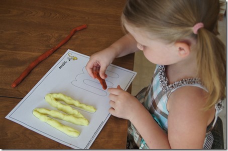 playdough letter m playdough letter m