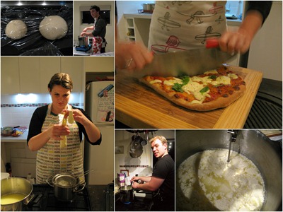 Pizza and cheesemaking