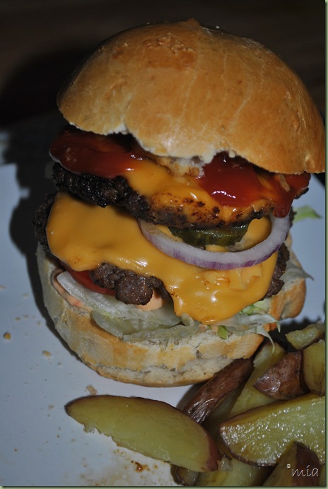 Hemlagad hamburgare