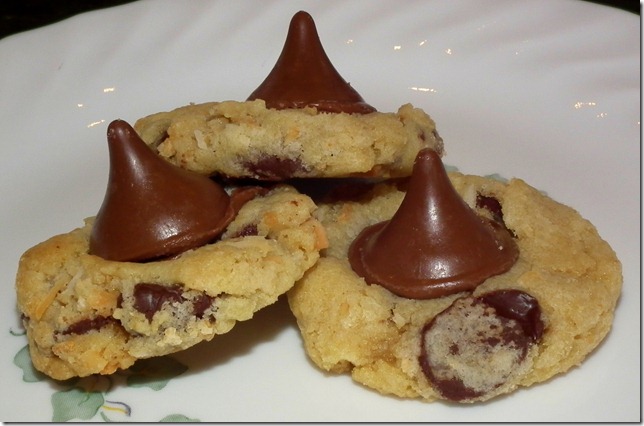 Hershey's Coconut Creme Kisses Chocolate Chip Cookies