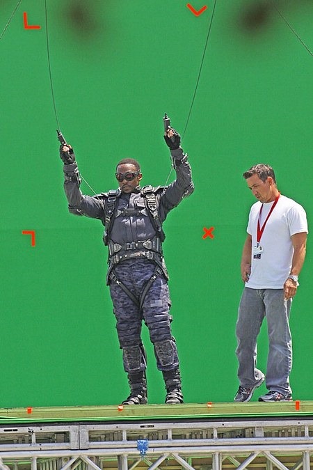 EXCLUSIVE Anthony Mackie, who plays The Falcon, was spotted on the set of "Captain America: Winter Soldier" filming on location in Los Angeles doing his own stunts in front of a giant green screen.

Featuring: Anthony Mackie
Where: Los Angeles, CA, United States
When: 01 May 2013
Credit: Shinn/JFXimages/Wenn.com
