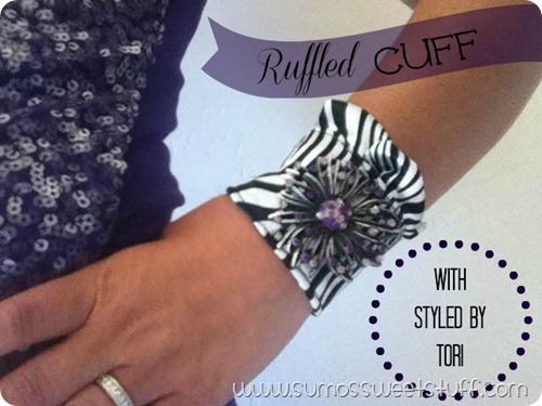 Ruffled Cuff with Styled By Tori - Sumo's Sweet Stuff #toristyle #sewing