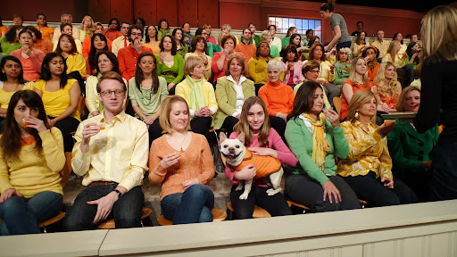 As you can see, I was appropriately dressed for Martha's Citrus Show.  It was a very colorful audience.