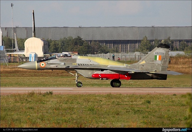 Upgraded MiG-29 aircraft [MiG-29UPG] of the Indian Air Force [IAF] equipped to fire Russian Kh-35U Anti-Ship Cruise missile