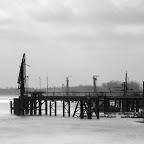 Misty morning up the Mississippi river, above New Orleans