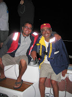 Mackinac 2010 / Mac 2010 Monday evening, nearing the finish, father and son Don and Bryan Hayes