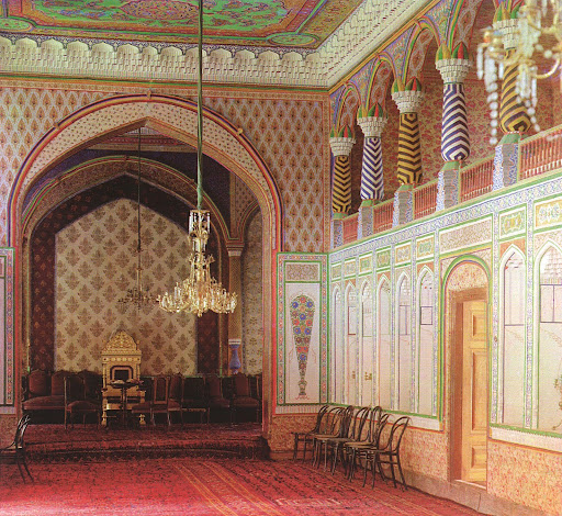 The colors in this country palace for the Bukhara Emir are incredible.