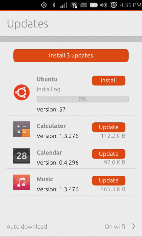 Ubuntu Touch: Calculator, Calendar e Music