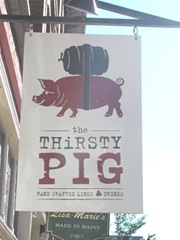 11.2011 Maine Portland the thirsty pig sign 11.2011 Maine Portland the thirsty pig sign