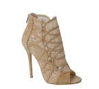 Nothing makes us happier than a bridal bootie and unlike those that cut you off at your calf, this buff toned bootie keeps legs looking long and lean. Nothing makes us happier than a bridal bootie and unlike those that cut you off at your calf, this buff toned bootie keeps legs looking long and lean.