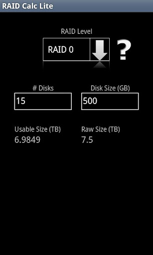 RAID Calc Lite