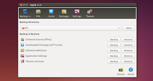 Aptik 1.4 in Ubuntu Linux