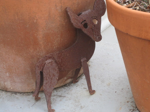 Those who doubt that dachshunds and chihuahuas existed prior to, and during the advent of, metal-smithing remain stumped by the above artifact.
Courtesy of Lassie family collection.