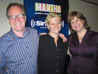 Andrew Dornenburg and Karen Page with their guest Heather Carlucci (center).