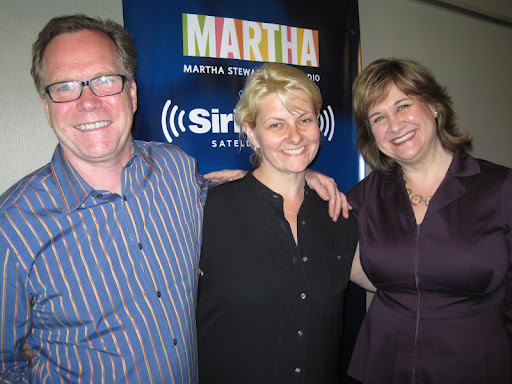 Andrew Dornenburg and Karen Page with their guest Heather Carlucci (center).