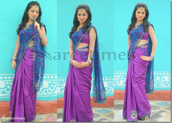 Reshma_Purple_Saree