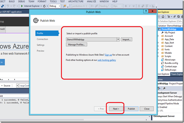 VM WebApp publish 2 VM WebApp publish 2