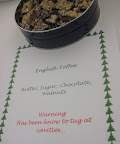 English toffee—with a warning—from the photo department.