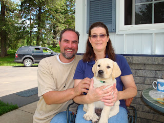 "Ocho" is Rob and Connie's eighth Labrador, thus his name.
Ocho is working on his hunt titles and doing a great job.
Photo taken in 2010