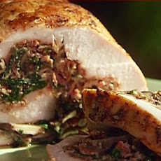 Turkey Roulade with Spinach and Mushrooms