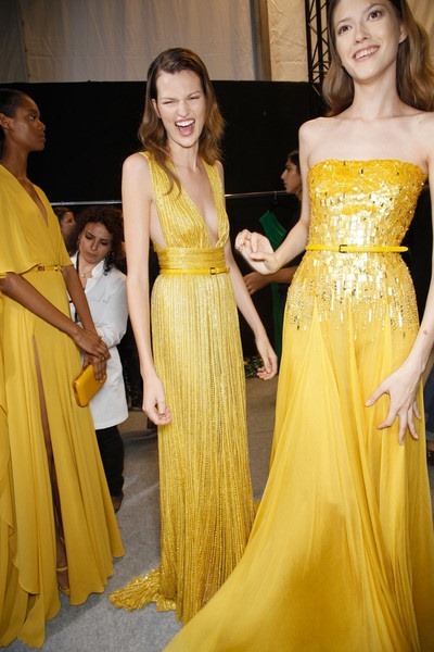 yellow elie saab