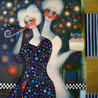 "BIRTHDAY PARTY" 60x60 (oil/acrylic on canvas)