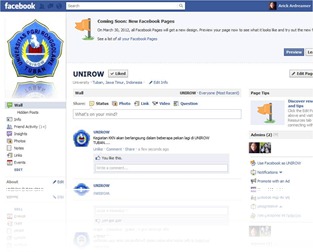 facebook page unirow
