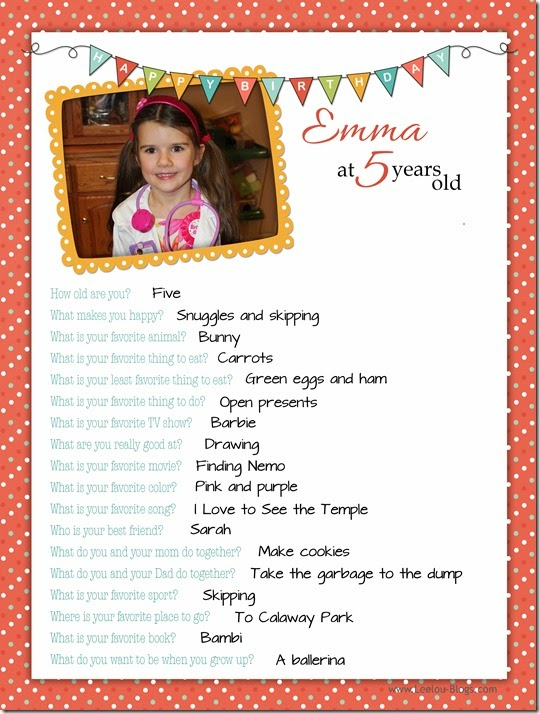 Emma - 5 yrs