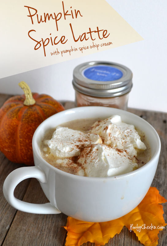 Pumpkin Spice Latte with Pumpkin Spice Whip Cream