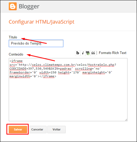 Como instalar um Widget no seu Blog -(Blogger) - Visual Dicas